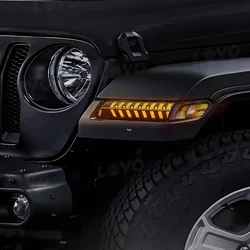 Kit de intermitentes dinámicos LED para Jeep Wrangler 2018-2024