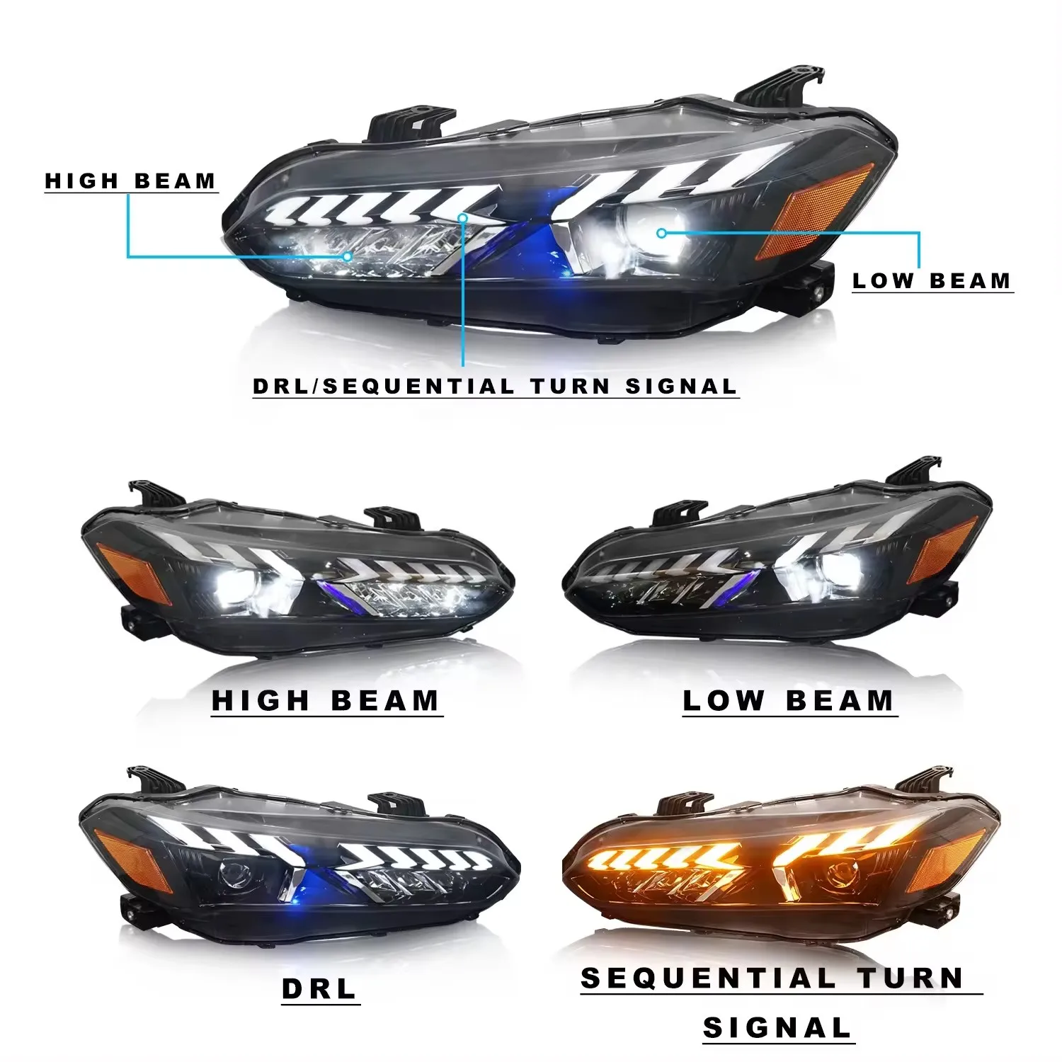 Faro LED delantero 24V IP67 blanco frío para camion 2022-2023 - imagen 2