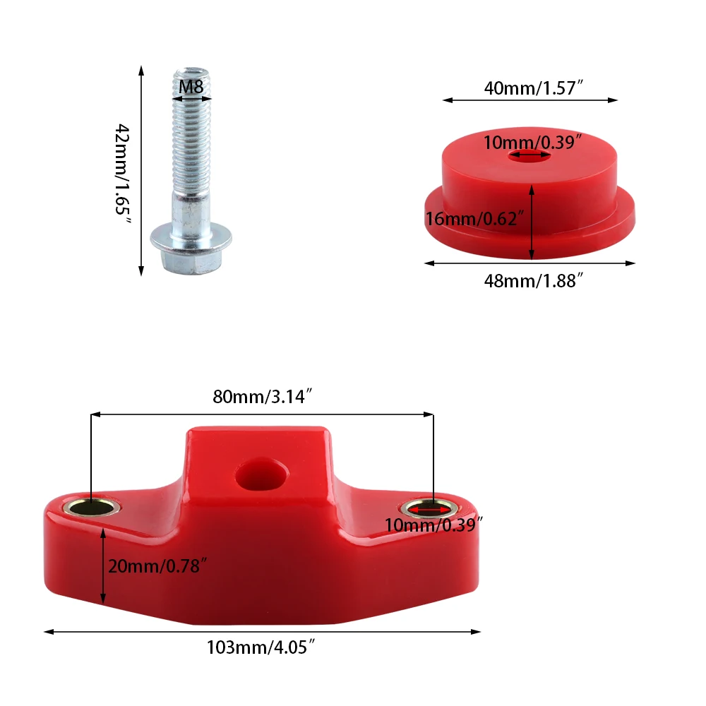 Bujes estabilizadores de palanca de cambios Manual trasero y delantero de 5 velocidades para Subaru Impreza WRX soporte de transmisión accesorios de coche - imagen 2
