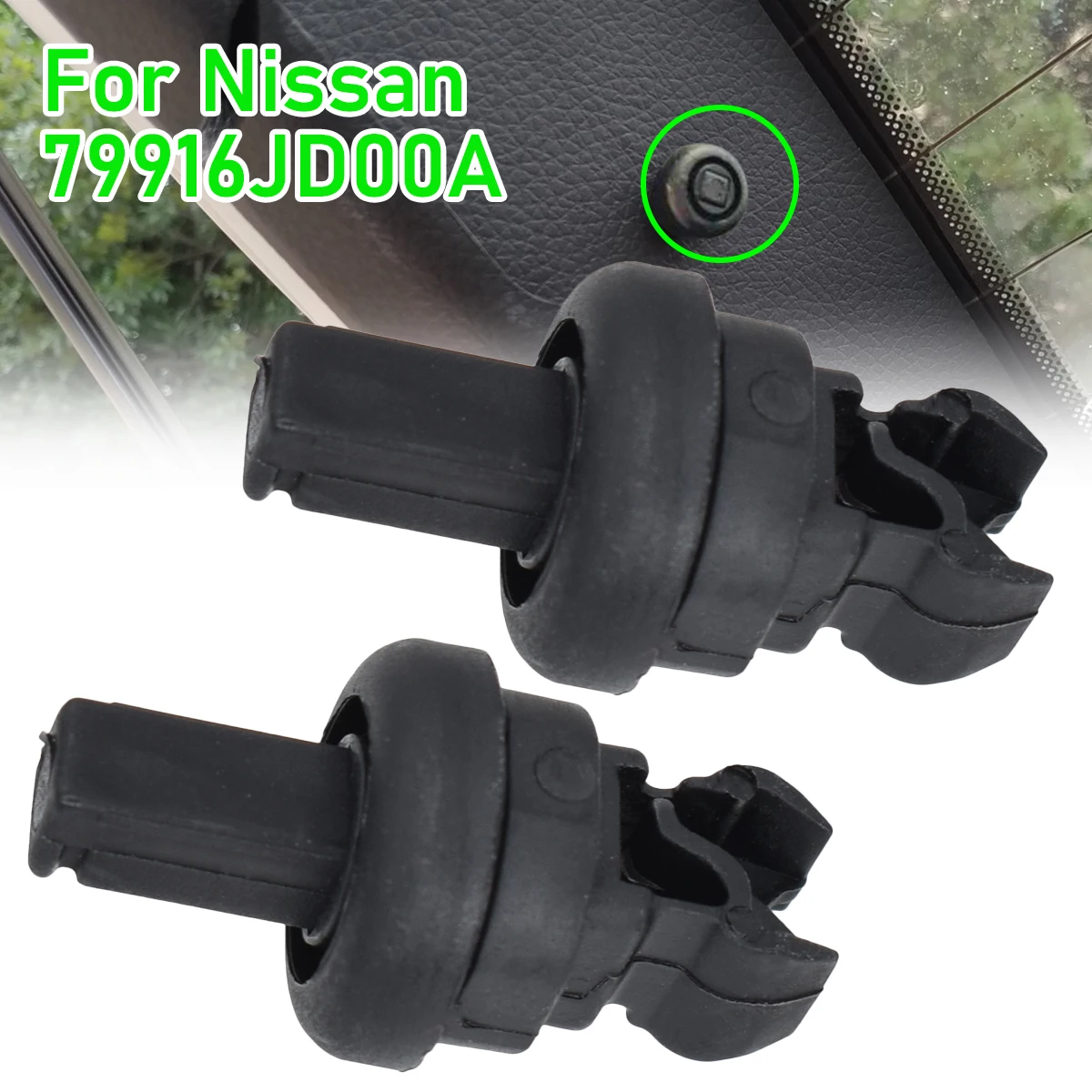 Nissan 79916JD00A Clip para cuerda de bandeja Qashqai