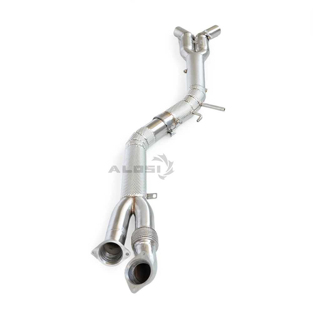 Tubo intermedio de igual longitud BMW M3/M4 G80/G82 con protector térmico - imagen 2
