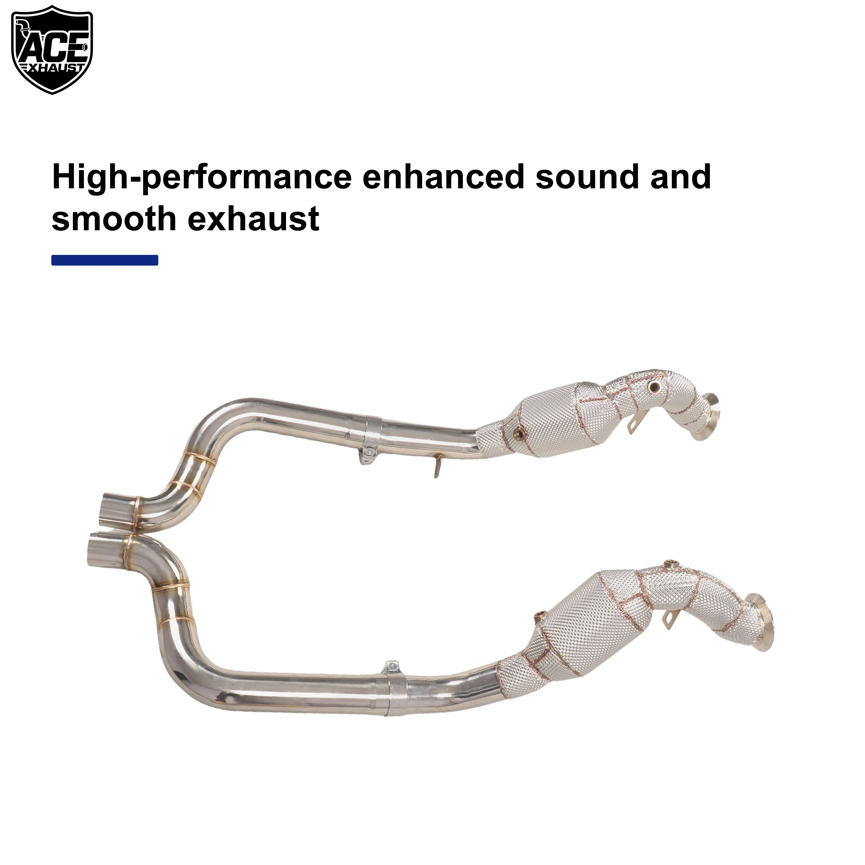 ACE bajante escape acero inoxidable alto flujo – Porsche Panamera 4.8 T - imagen 3