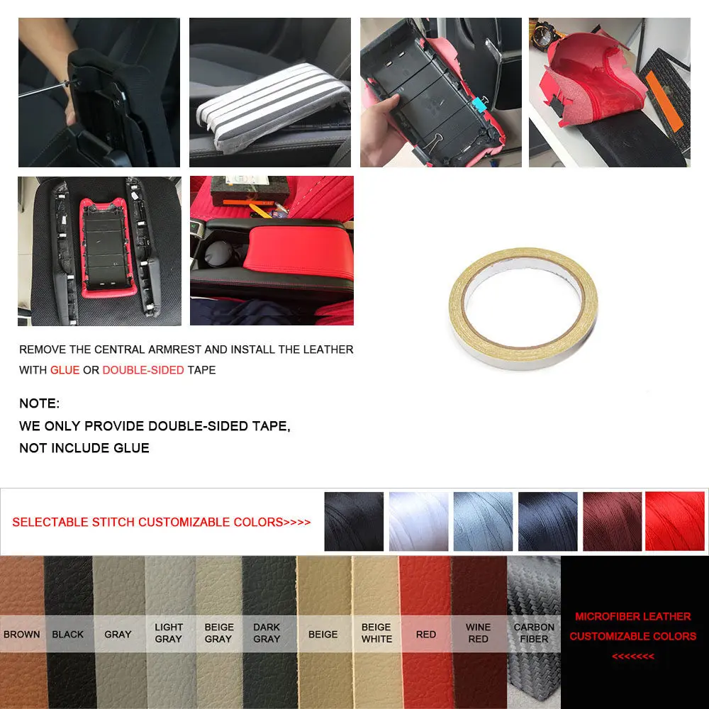 Cubierta adhesiva para reposabrazos - accesorios incluidos