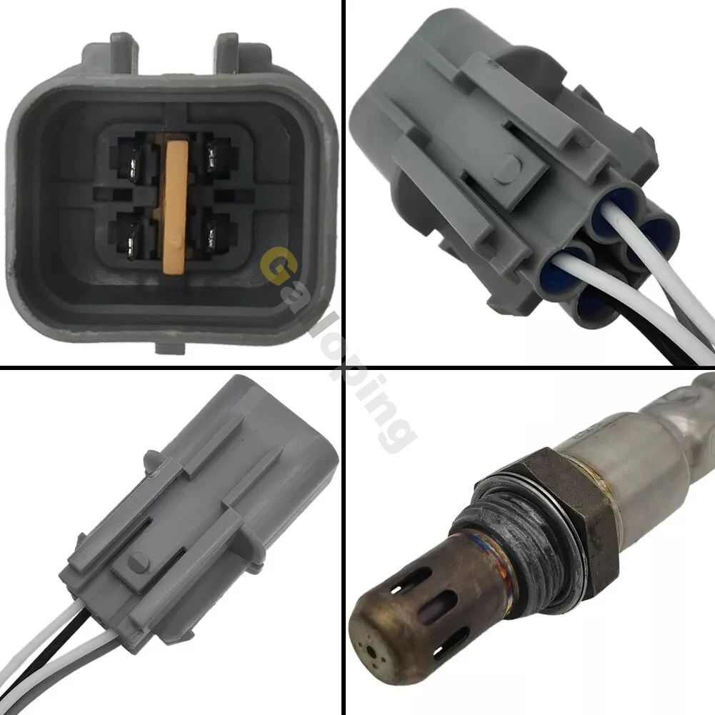4x Sensor de oxígeno O2 1 2 Banco 1 2 para 2012 2013 2014 2015 2016 Hyundai Genesis Coupe 3.8L aguas arriba abajo delantero trasero 4 cables - imagen 4