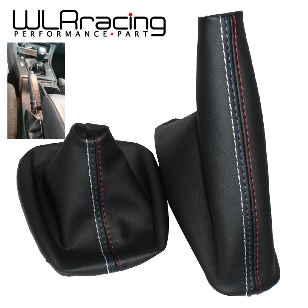 WLR RACING Palanca de cambios BMW E36/E46 con bota de cuero