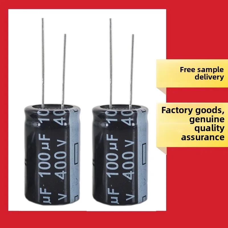 Condensador electrolítico alta ESR 400V 100μF – aluminio baja resistencia - imagen 2