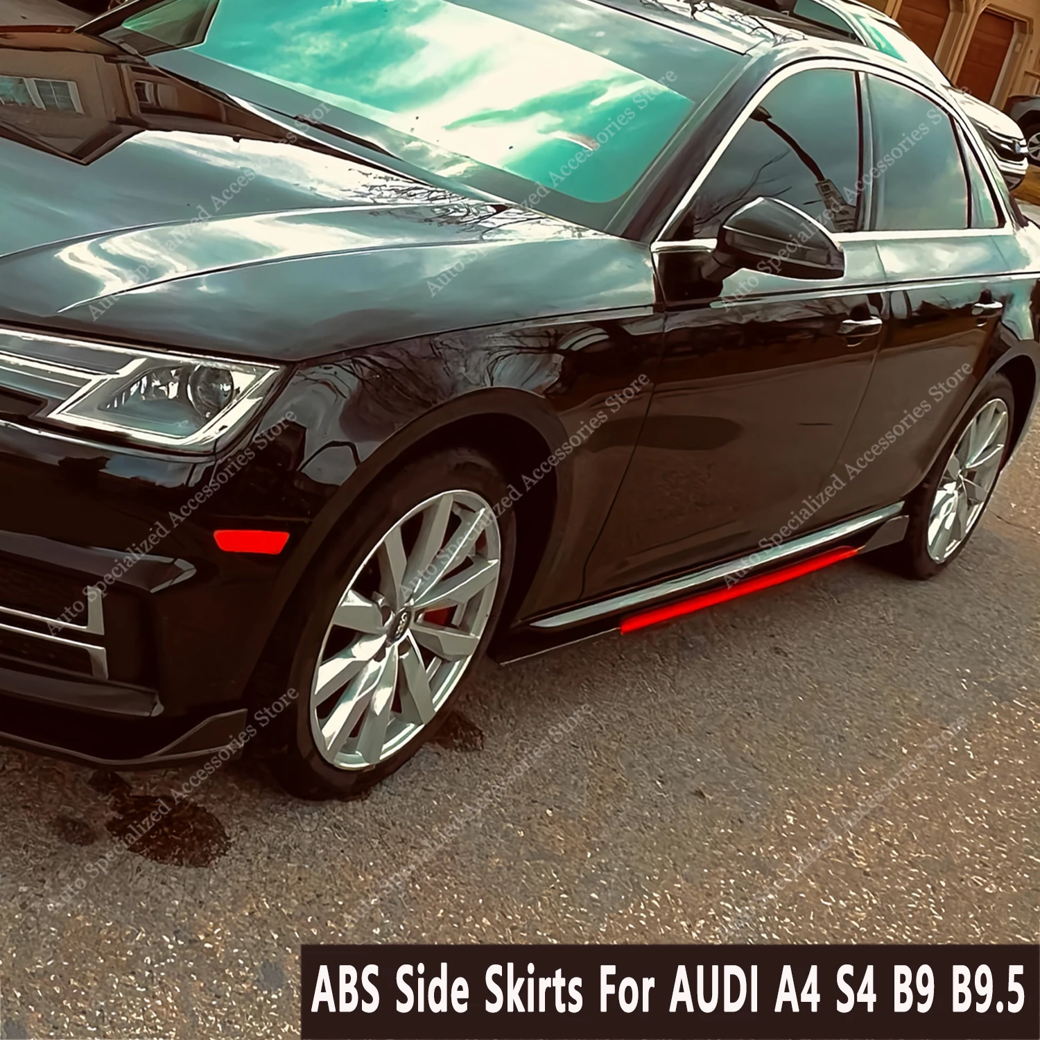 Audi Faldones laterales ABS negro brillo para A4 y A5 B9 2016-2024