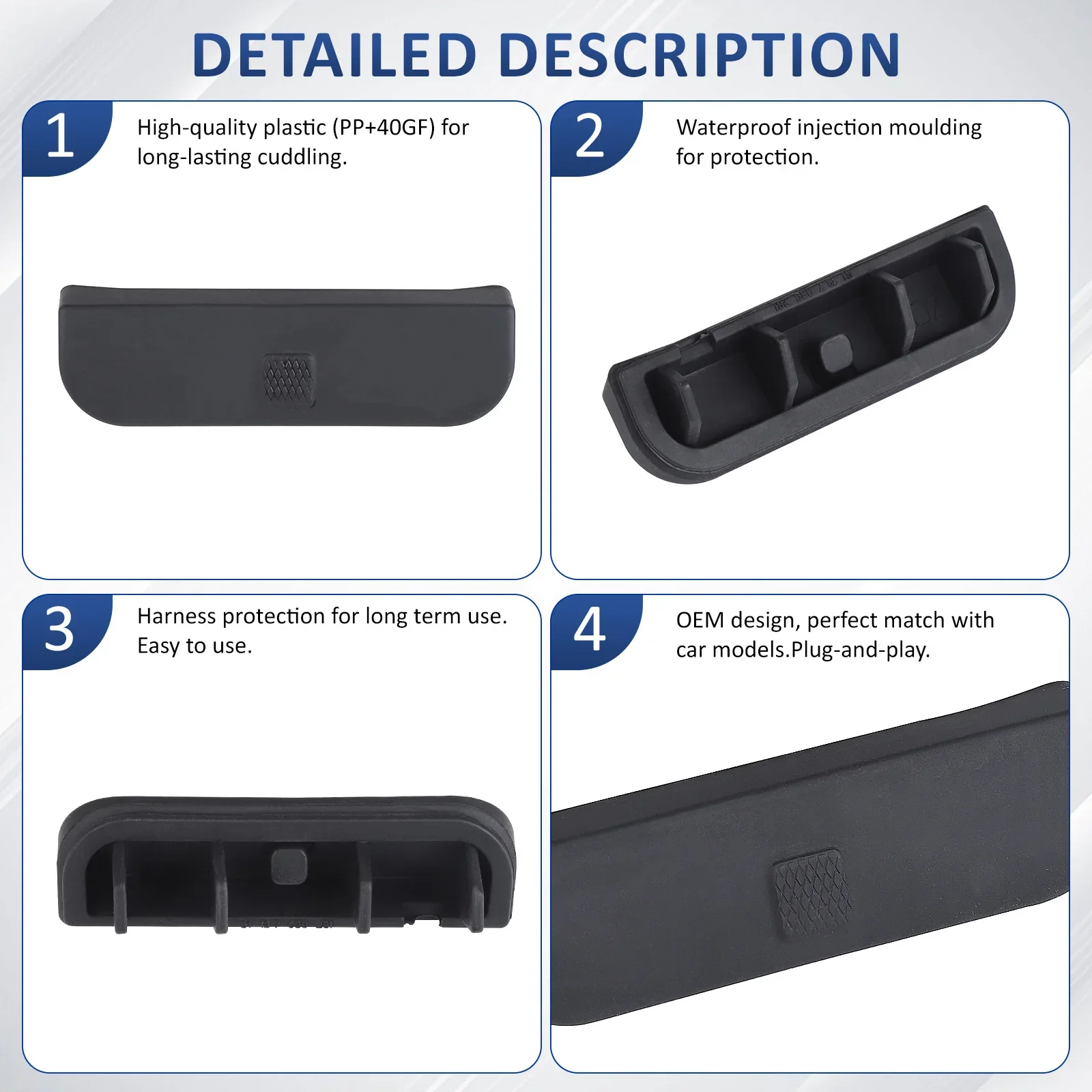 Tapa de goma para interruptor de maneta trasera MINI R50-R59 - imagen 4