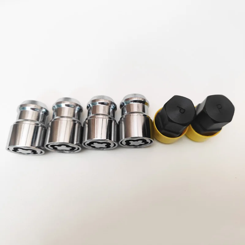 Tuercas antirrobo acero M12x1.5 M14x1.5 llave seguridad 36mm - imagen 4