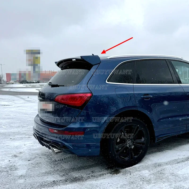 Para Q5 ABT estilo alta calidad fibra de carbono Materail alerón trasero del maletero ala Audi Q5 alerón 2009 2010 2011 2012 2013-2017 - imagen 3