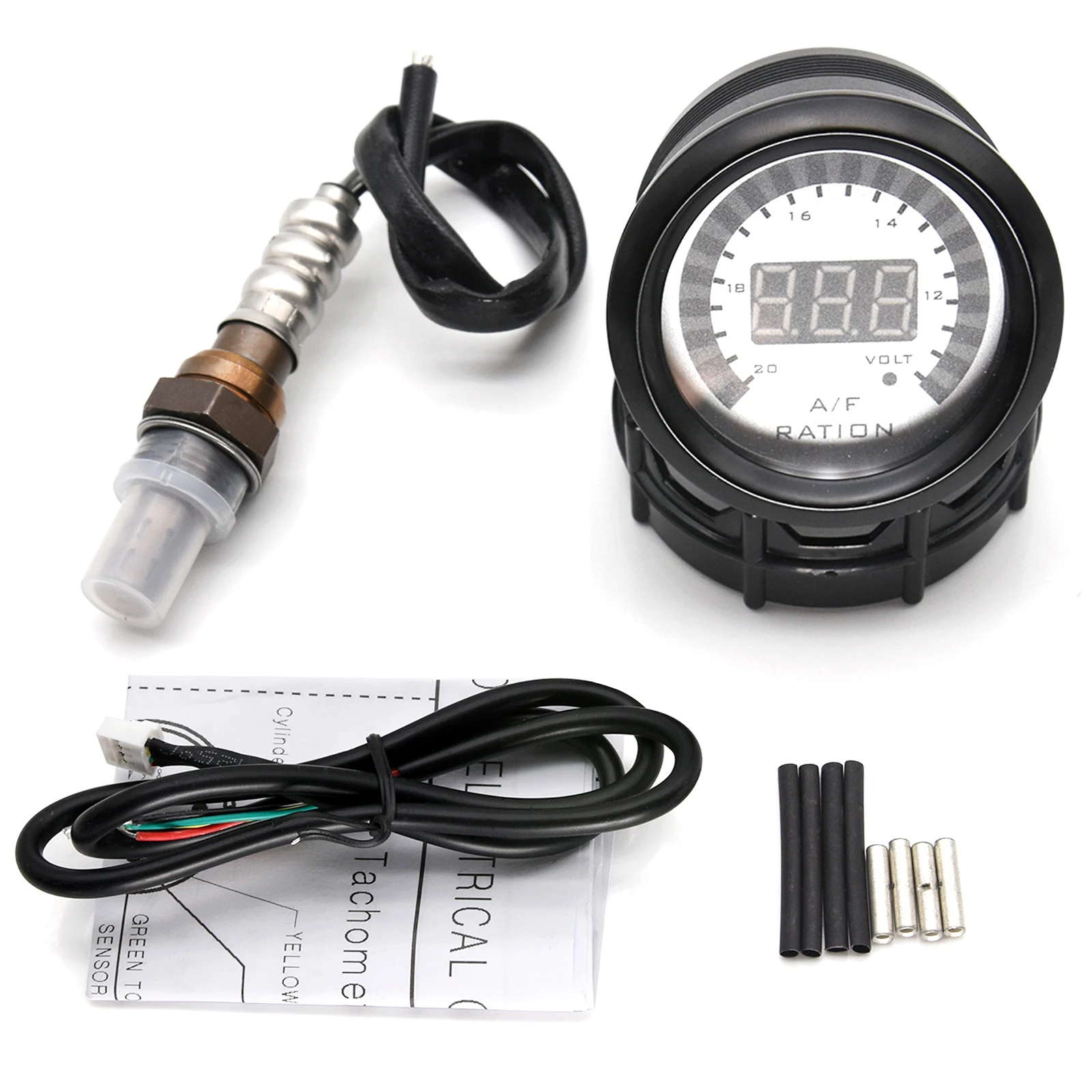 Reloj AFR 52 mm con sonda lambda universal para coche 12 V - imagen 3