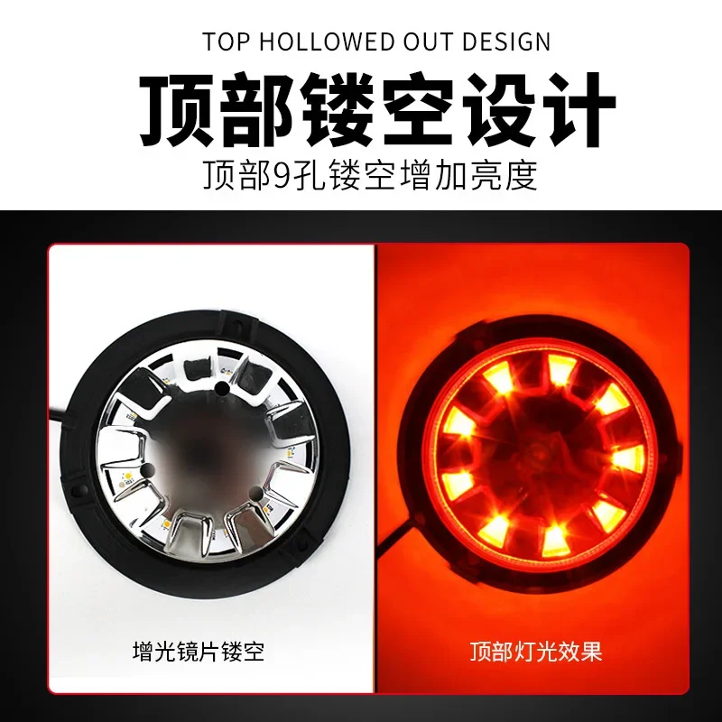 Baliza LED estroboscópica 24 luces para techo de coche y carretilla