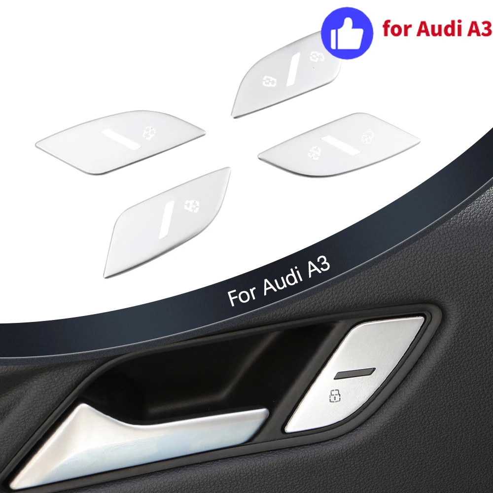 Audi A3 8V 2013-2019 Tapas del botón de bloqueo con lentejuelas - imagen 2