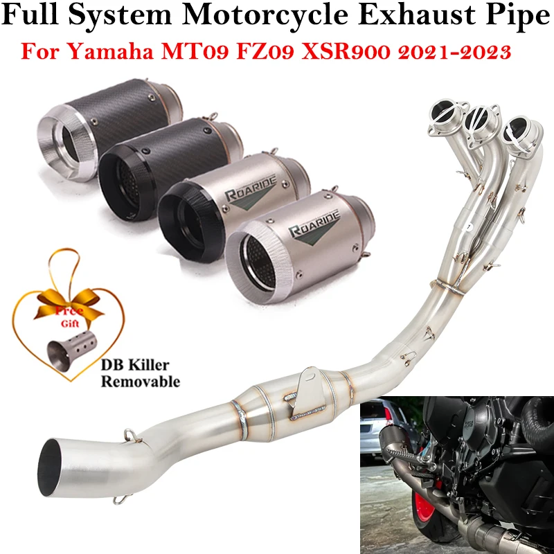 DB killer de escape de carbono Yamaha MT-09 2021-2023