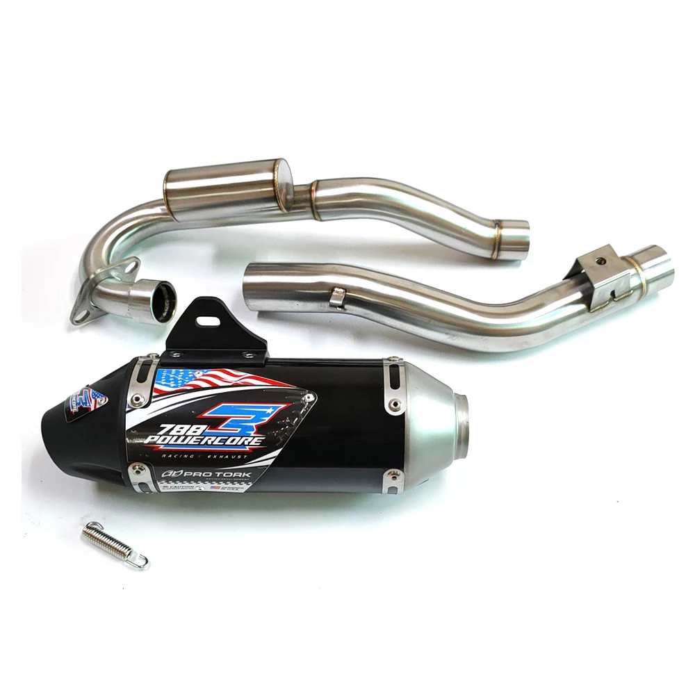 Escape silenciador racing Honda CRF230 45mm acero inox - imagen 4