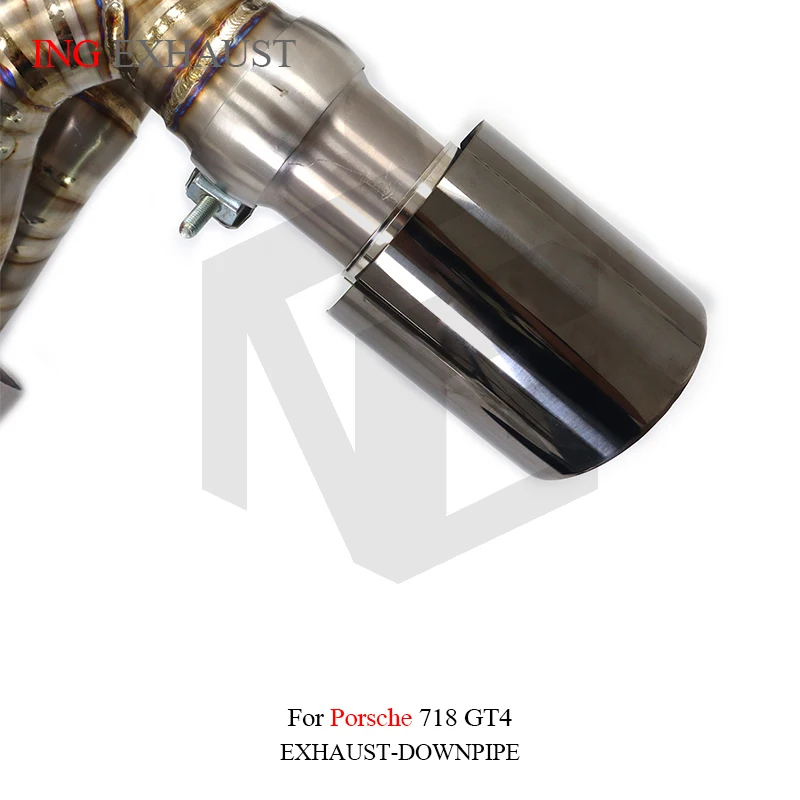ING nuevo escape catback para Porsche 718 GT4 silenciador automático rendimiento válvula de vacío sistema de motor - imagen 2