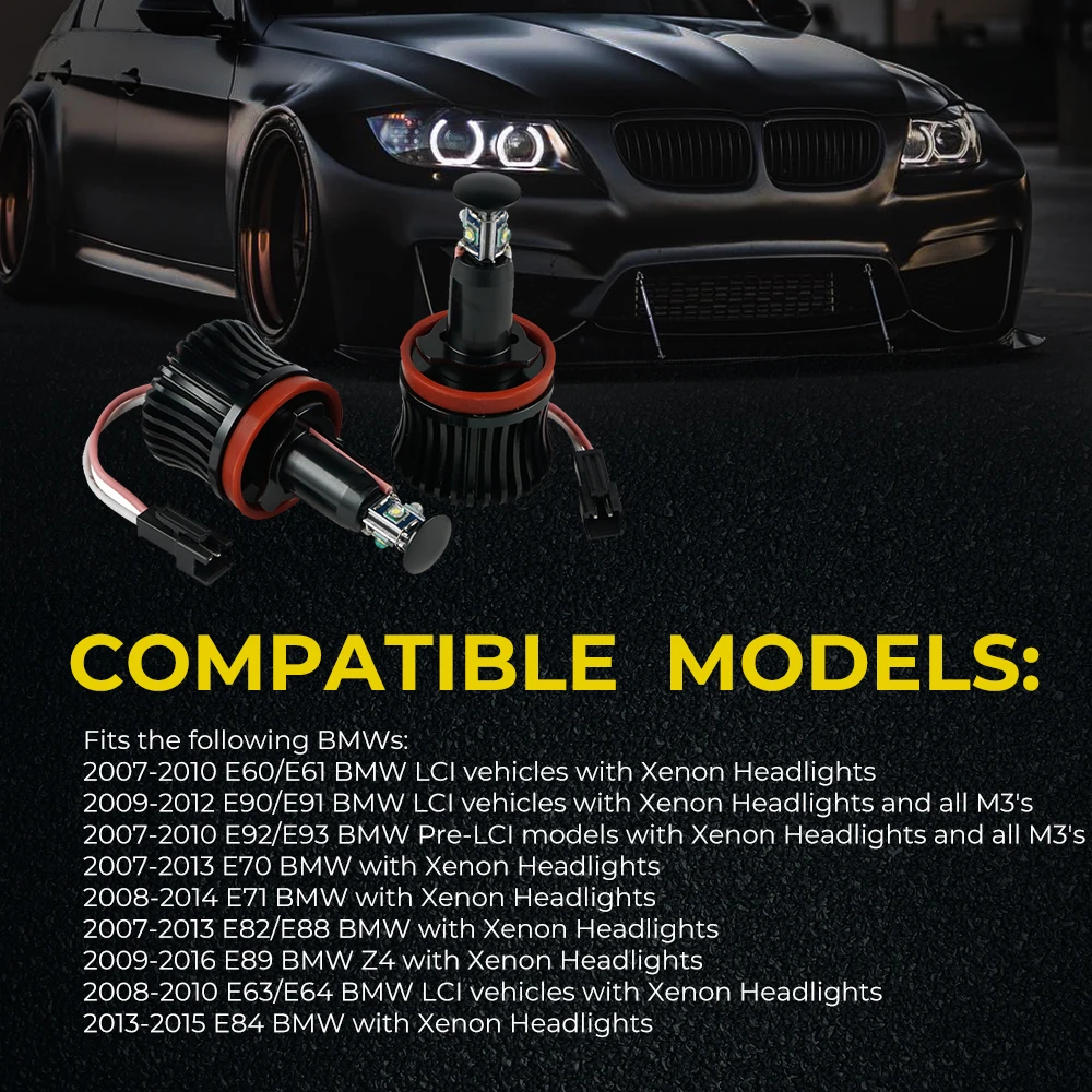 Bombillas LED Angel Eyes Halo para BMW E90/E92/E93 328i/335i - imagen 2