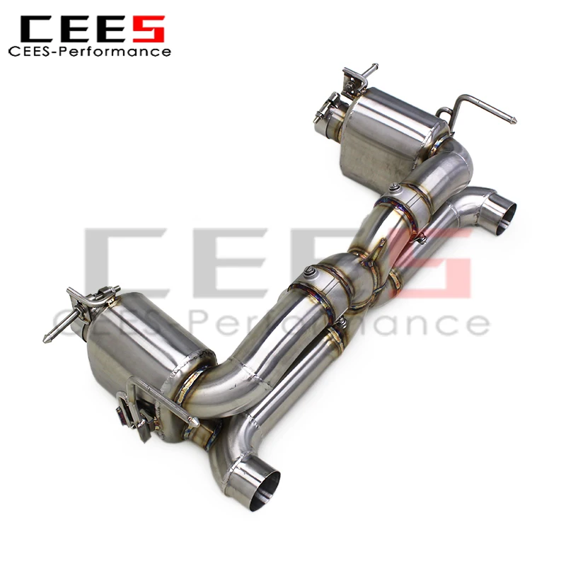 Escape cat-back Cees con válvula de vacío para Ferrari 488 3.9 V8 - imagen 2
