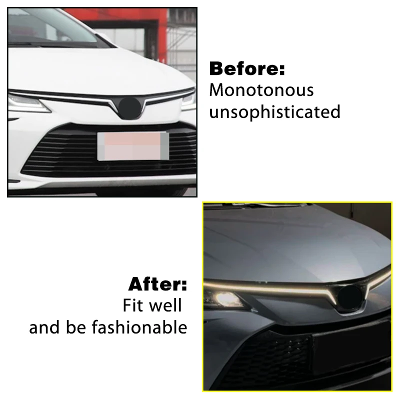Toyota Corolla 2019-24 tira LED luz de circulación diurna - imagen 4