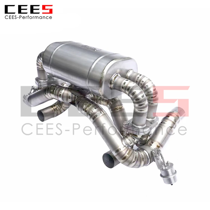 Sistema de escape trasero de eje cees para Ferrari F430 SC, silenciador de válvula Catback de rendimiento, accesorios de modificación automática para coche