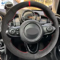 Cubierta de cuero de gamuza para volante MINI Cooper F54-F60 R50-R61