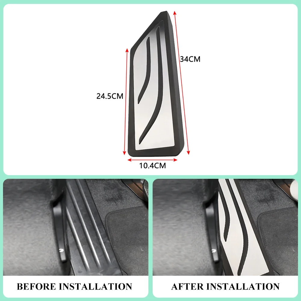 Pedales BMW de acero inoxidable para X1 y X2 F48/F39 - imagen 2
