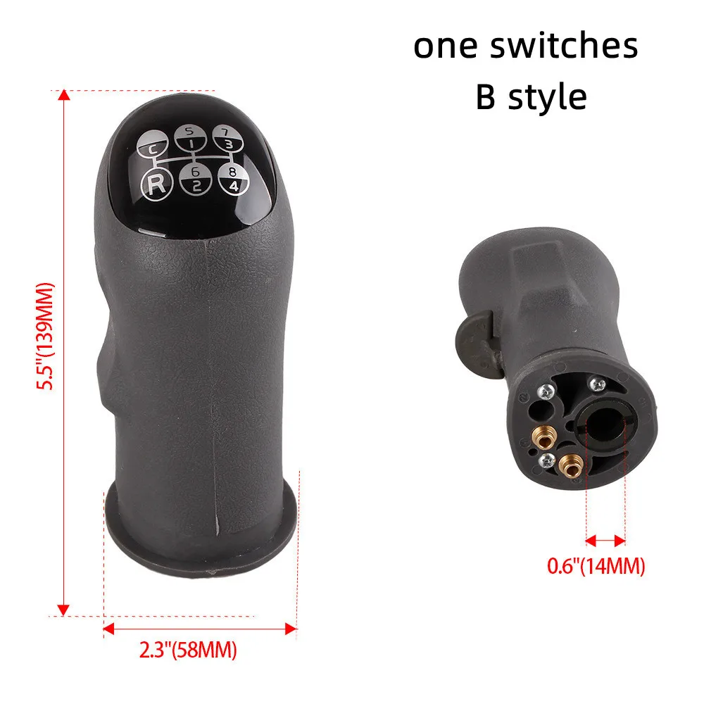 Vistas múltiples de la perilla de palanca de cambios para Volvo FH FM FL NH