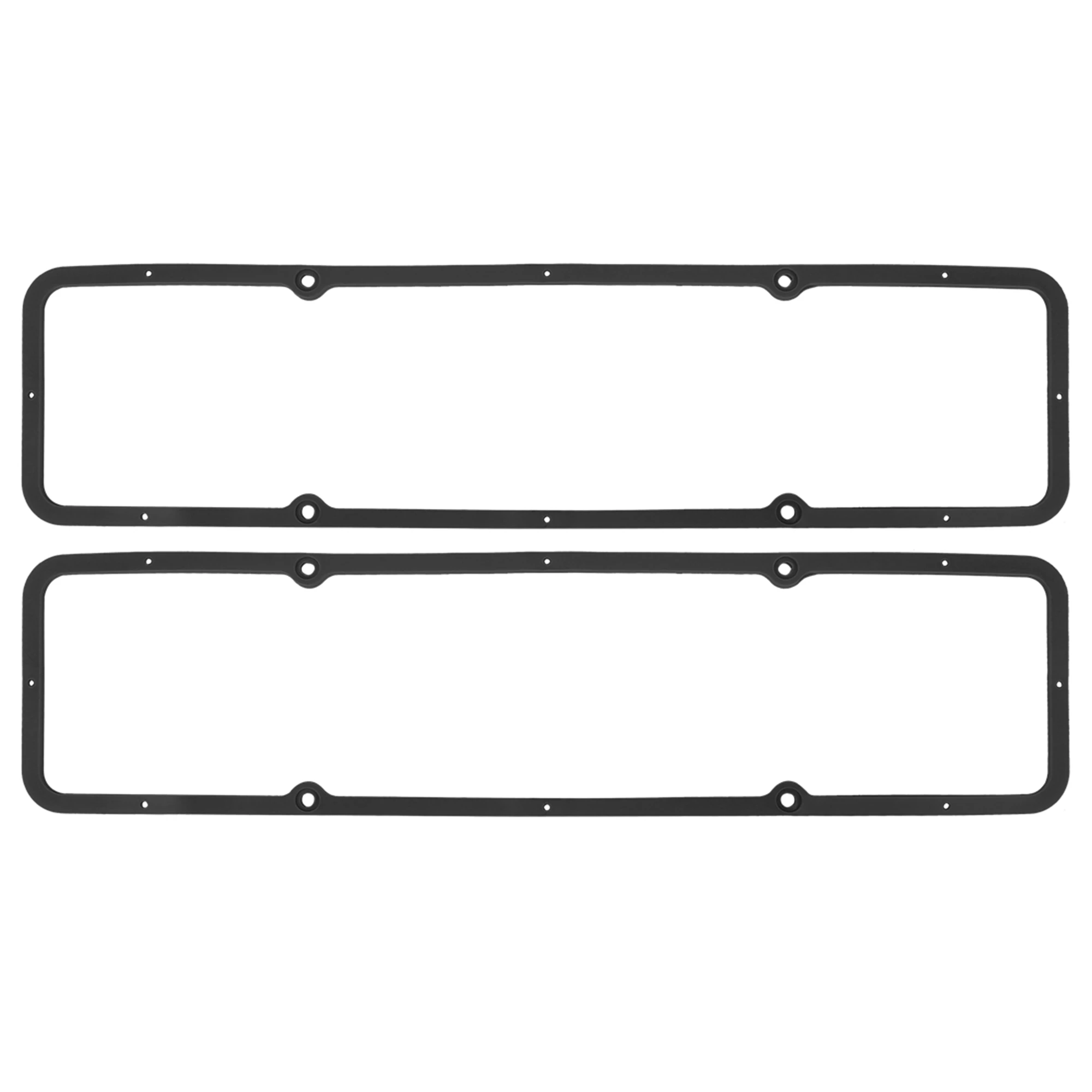 X Autohaux-cubierta de válvula negra de 2 piezas, junta de núcleo de acero de goma para Chevy SBC 283, 305, 327, 350, juego de juntas de cubierta de válvula de motor - imagen 4