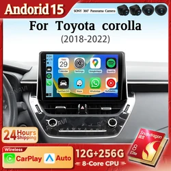 CarPlay Android 15 pantalla 2K autoradio para Toyota Corolla 2018-2020