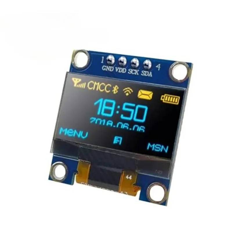 Módulo OLED 0,96″ I2C para 51 MCU – Azul, Blanco y Amarillo