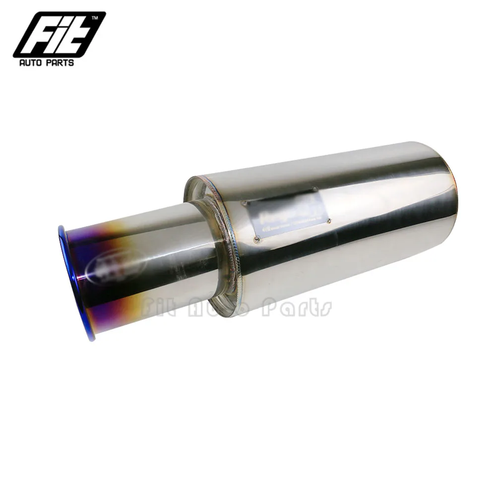Silenciador Escape Universal Acero Inoxidable 2,5" Entrada 4" Salida - imagen 5