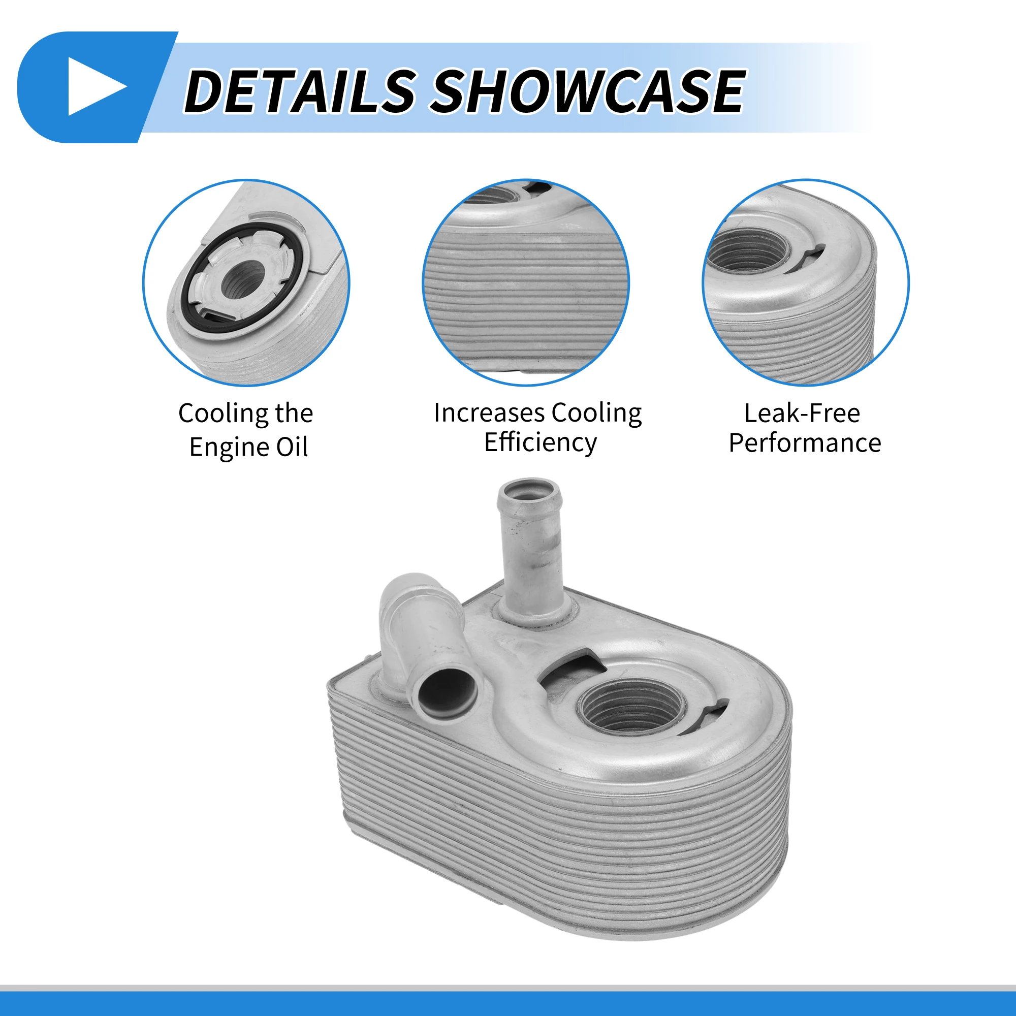 UXCELL Enfriador de aceite de motor para Ford Fiesta 2011-2013 No.7S7G6B856AA 1 pieza - imagen 4