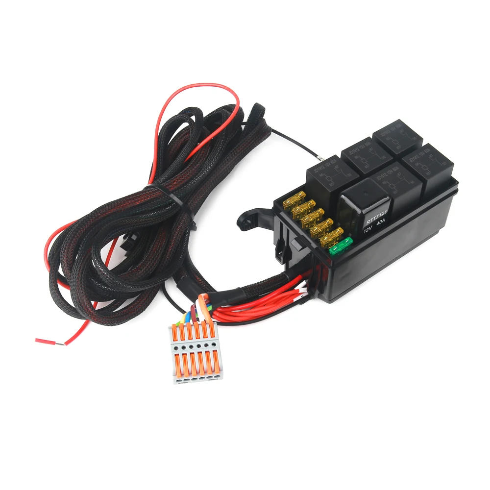 Panel interruptores LED táctil 6 zonas 12V 1200W Jeep UTV - imagen 5