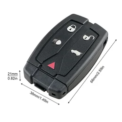 Carcasa de llave con mando de 5 botones para Land Rover Freelander 2
