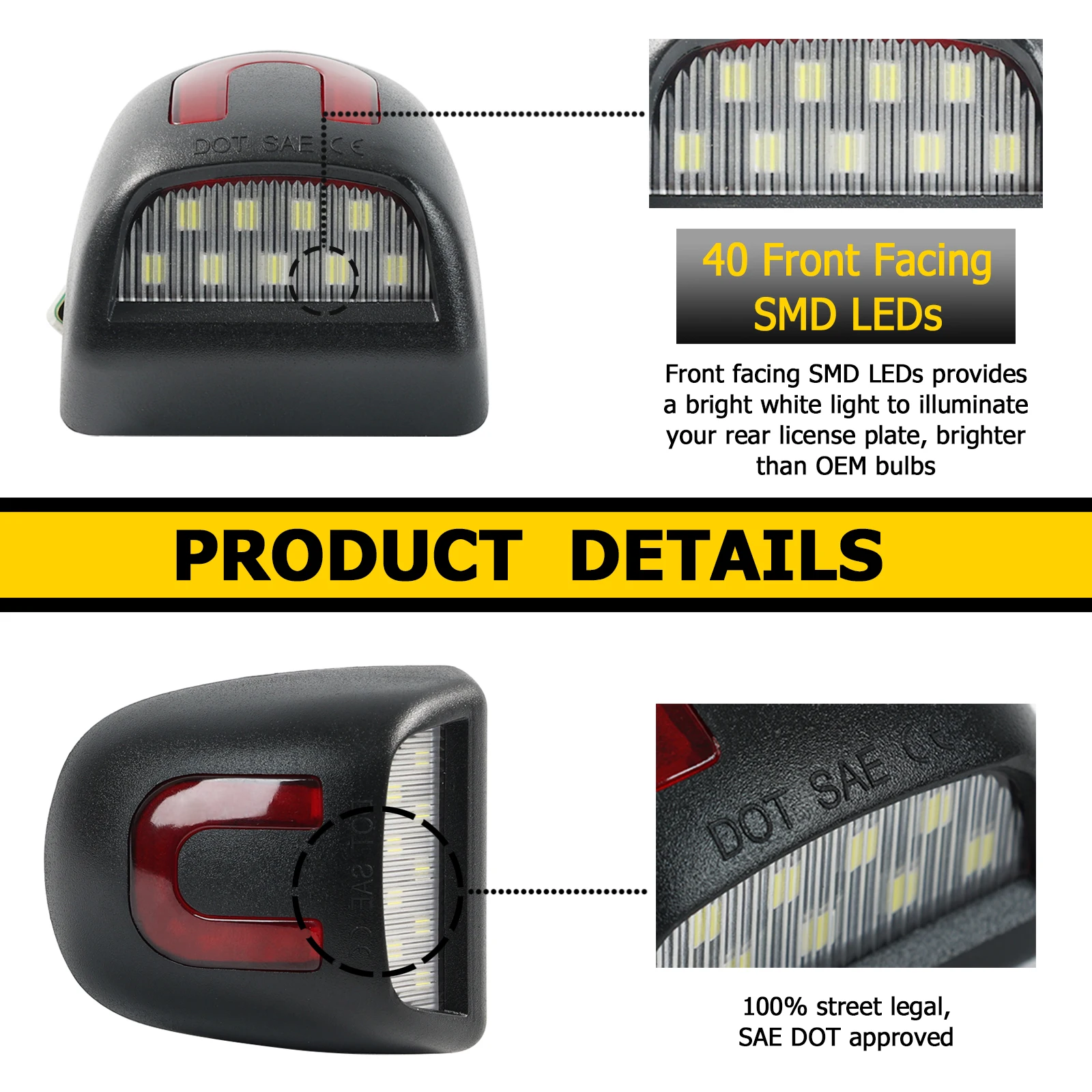E8 luz de matrícula LED Chevrolet Silverado 2500 HD - imagen 3