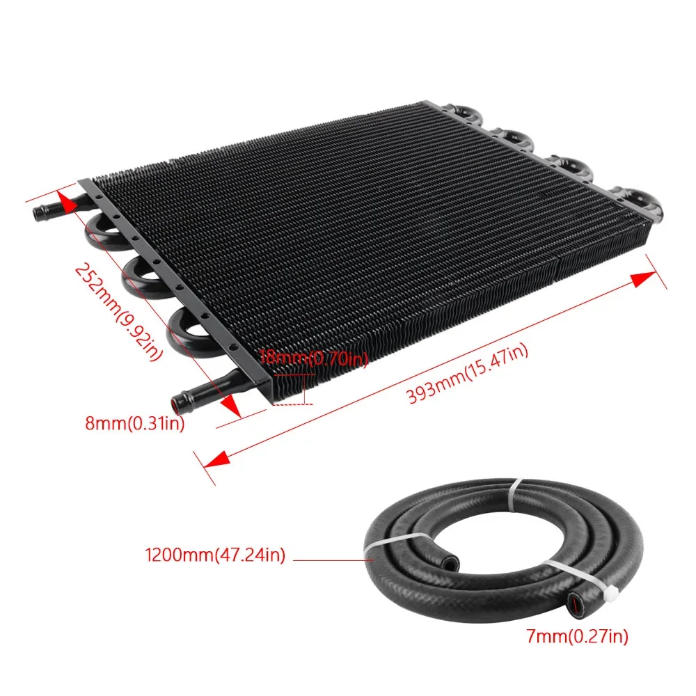 Enfriador de aceite universal de aluminio para transmisión - imagen 5