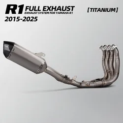 Sistema de escape titanio para Yamaha YZF-R1 y R1M 2015-2025