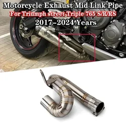 Tubo intermedio de escape Triumph Street Triple 765 S/R/RS 2017-2024