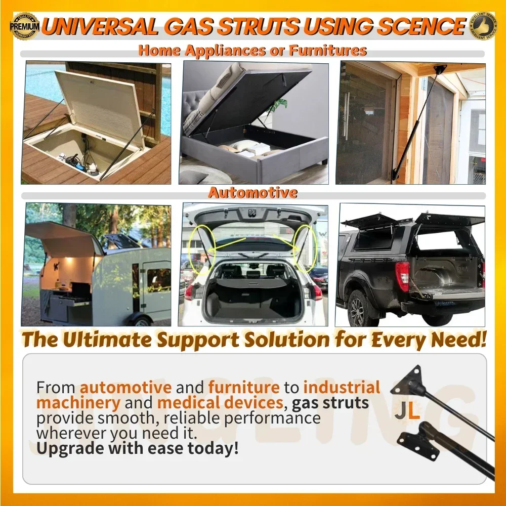 Puntales de gas universales 686mm – elevación camiones caravanas - imagen 4