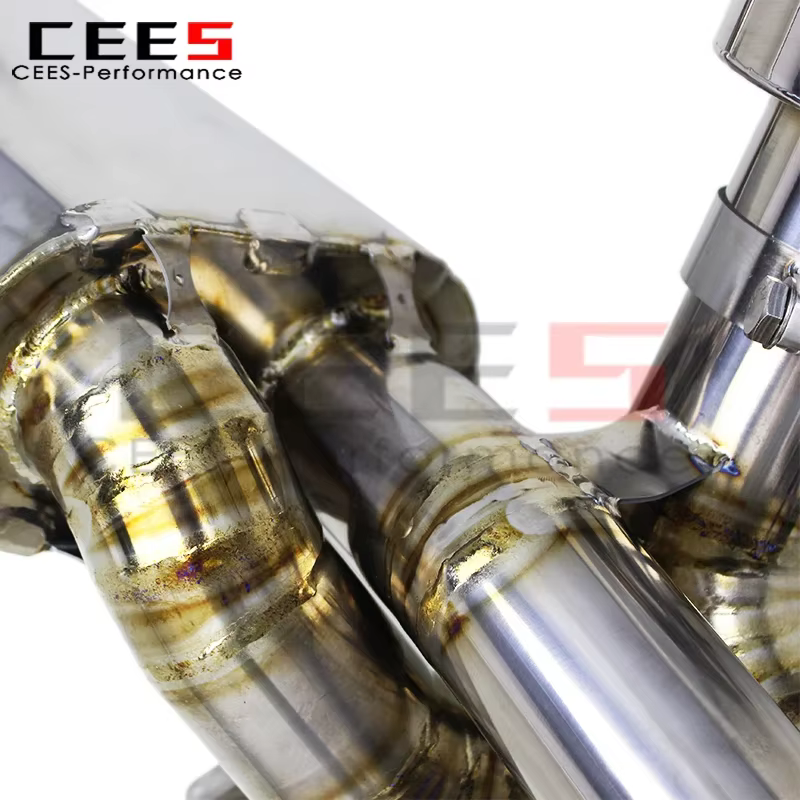 Eje Catback de escape cees para Porsche 718 Cayman GT4 4.0L 2020-2022 silenciador rendimiento válvula de Escape de carreras sistema de tubo de escape - imagen 4