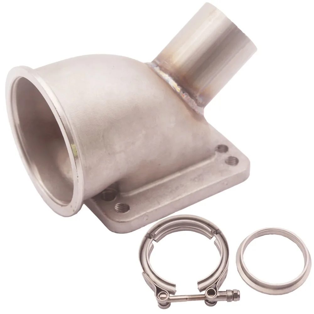 Brida Codo Adaptador Turbo T3/T4 2.5" 63mm con Abrazadera WG Fundido - imagen 3
