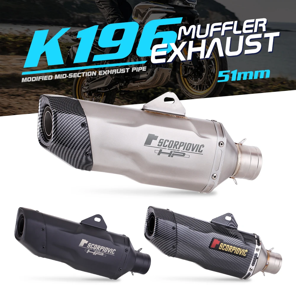 Silencioso de escape universal para moto BMW, Kawasaki, Yamaha y Honda