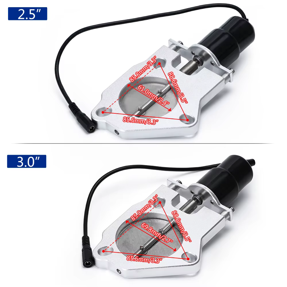 Punta de escape eléctrica inoxidable, control remoto – universal Ø63/76 mm - imagen 4