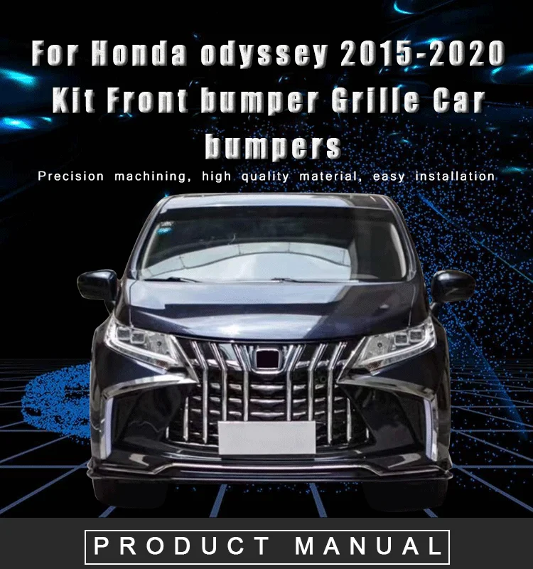 Parachoques delantero deportivo para Honda Odyssey 2015-2020