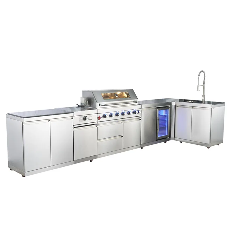Gabinete cocina exterior acero inoxidable 304 jardín - imagen 3