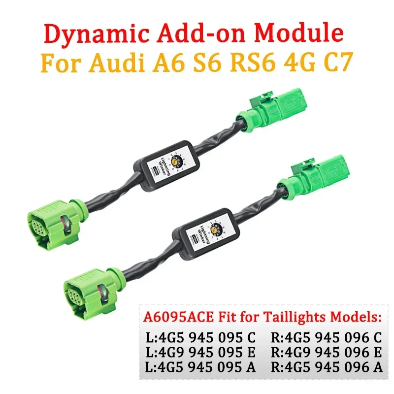 Módulo LED de intermitente dinámico trasero para Audi A6/S6/RS6 C7 - imagen 2