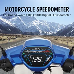 Velocímetro digital con retroiluminación blanca Honda Wave C100