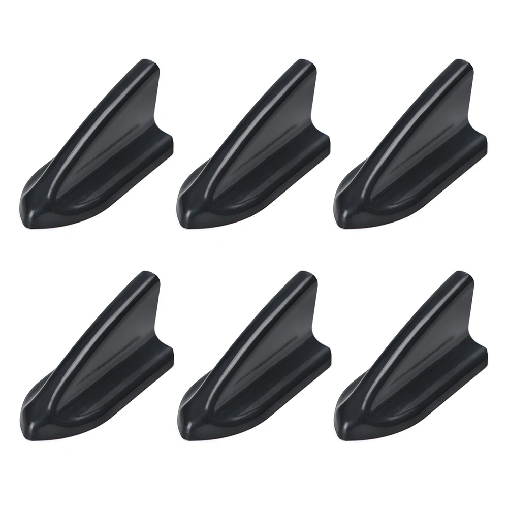 Alerón de techo PQY estilo EVO – negro, PP resistente UV, shark fin - imagen 2