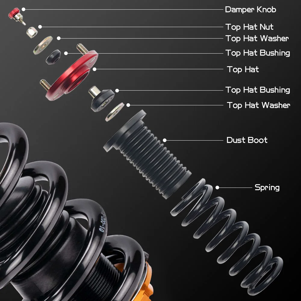 PQY-STH81 Copelas superiores coilover Honda Civic, del Sol e Integra - imagen 4