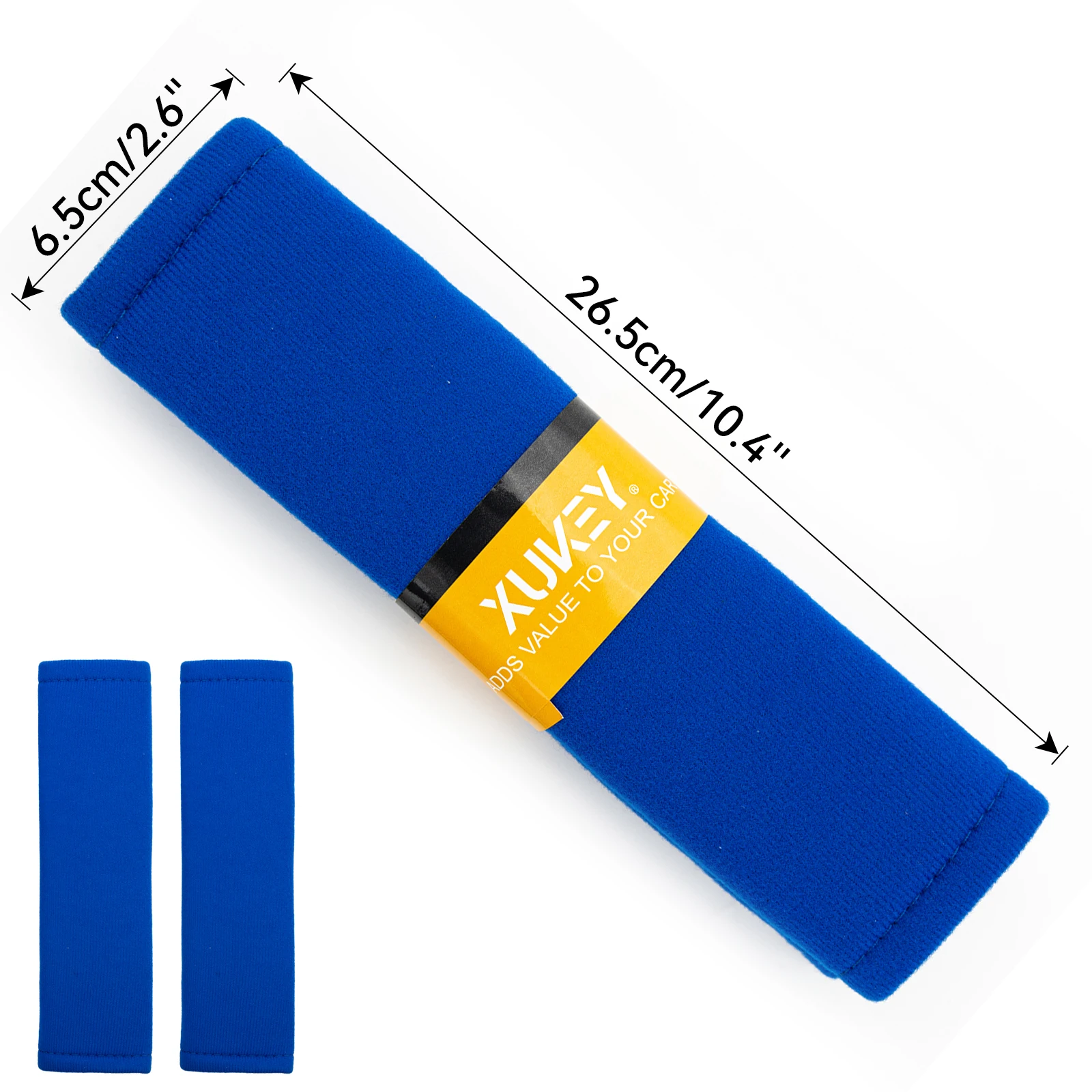 Funda cinturón seguridad niños azul de algodón con protección hombros - imagen 2
